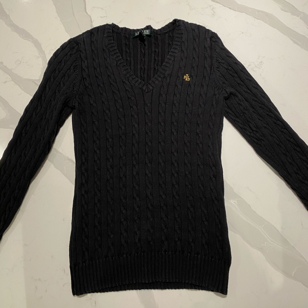Polo Ralph Lauren Classic Black Sweater XS